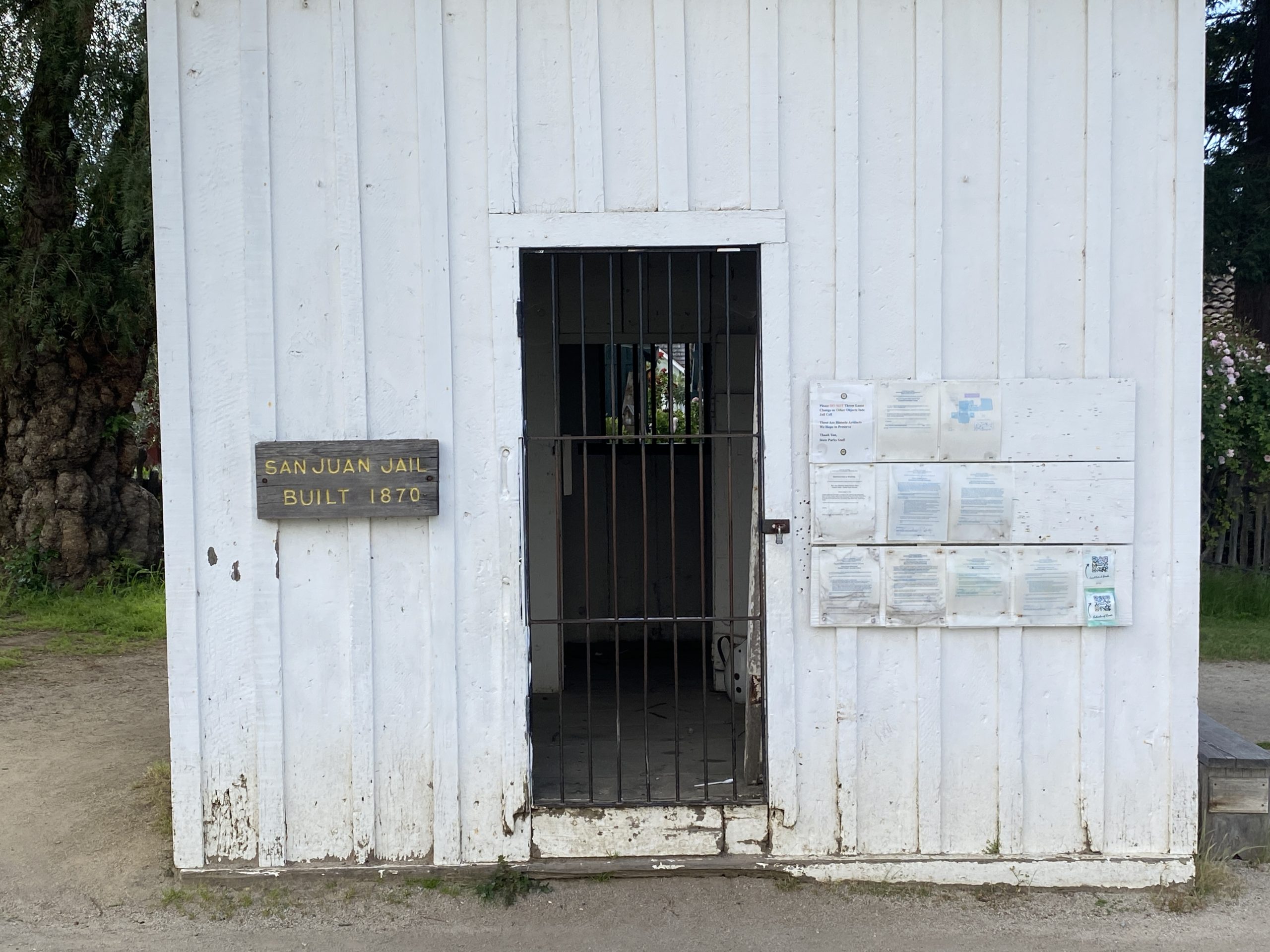 Town Jail - In 1870, the town added a two-room jail.