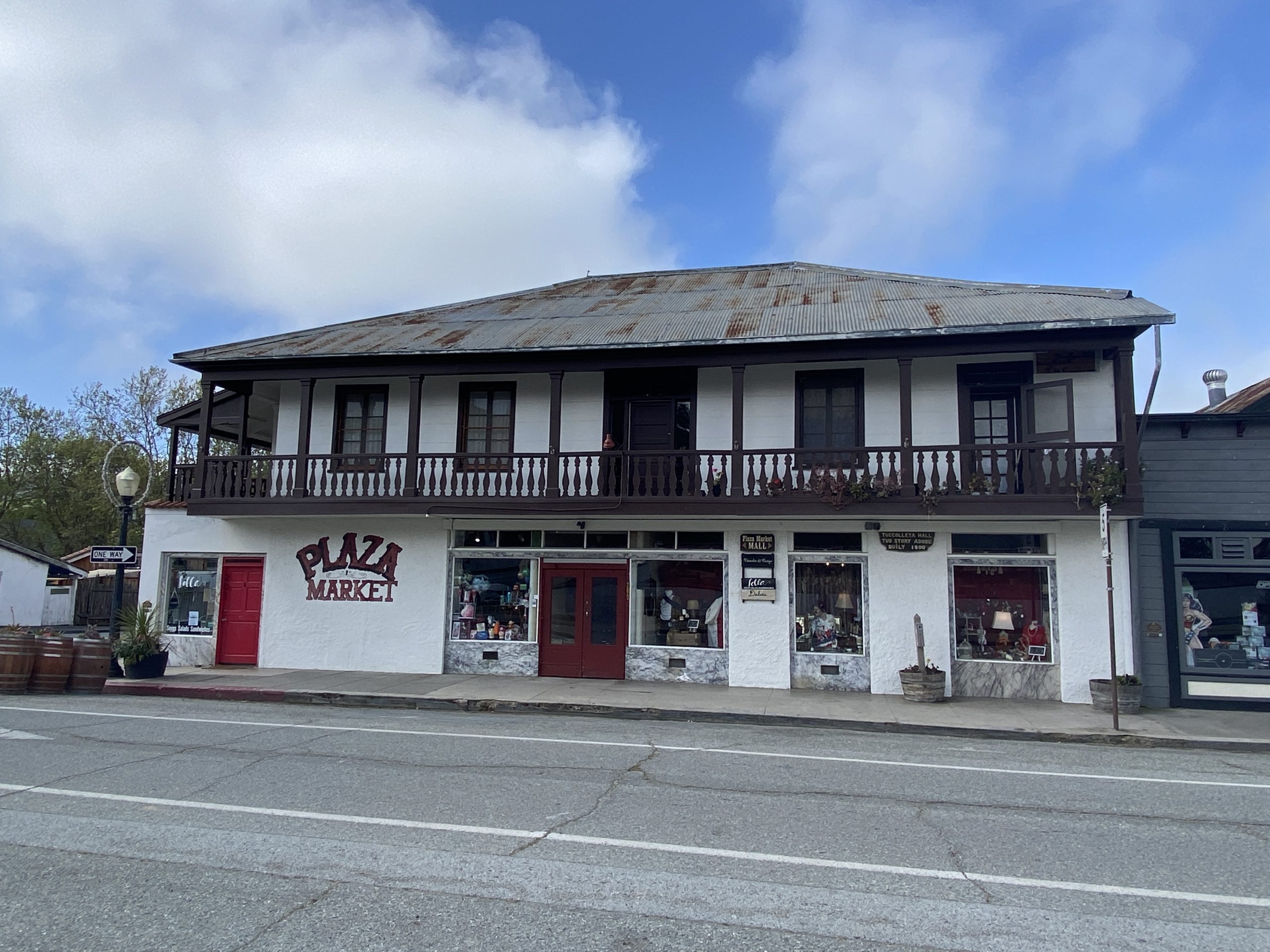 Tuccolleta Hall - Built in 1840, the two-story adobe building originally housed a tavern.